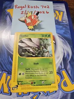 Pokemon Scyther Aquapolis Nonholo (Read Description) - Image 1