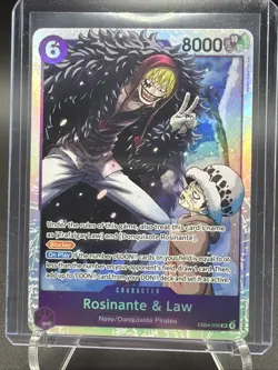 One Piece TCG English EB04-038 Rosinante & Law SR Foil - Image 1
