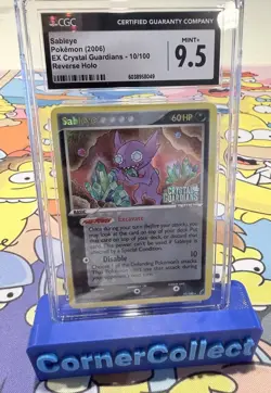 Sableye EX Crystal Guardians 10/100 Reverse Holo STAMP CGC 9.5 Pokemon Card MINT - Image 2