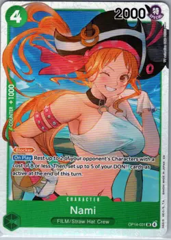 Nami OP14-031 SR English The Azure Sea's Seven - One Piece Card - NM - Image 1