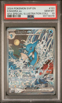 Pokemon PSA 10 Kingdra ex 131 Sv: Scarlet & Violet Promo Cards Holo - Image 1