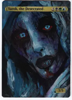Yarok, The Desecrated Altered Art Mtg Hand Painted Card Commander - Image 1