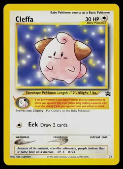 Pokemon Card - Cleffa WOTC Black Star Promo 31 - Image 1
