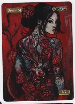 Ureni of the Unwritten Altered Art Mtg Hand Painted Card Commander - Image 1