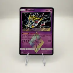 Pokemon Giratina Prism Star Prism Rare Holo 58/156 Sm-Ultra Prism 160 HP Card - Image 1