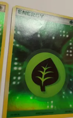 Pokemon 2007 Grass Energy Holo Card 103/108 Power Keepers Series (2 Card Lot) - Image 3