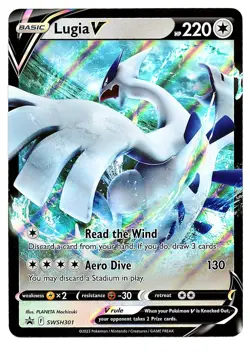 Lugia V - JUMBO CARD SWSH301 Sword & Shield Promo Cards NM Holo - Image 1