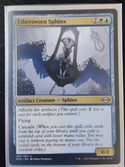 MTG - Pauper EDH/Commander Deck – Ethersworn Sphinx - U/W Artifact Cascade - Image 1