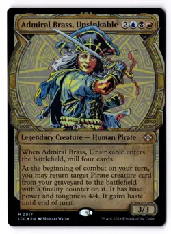 Admiral Brass Unsinkable NM* FOIL SHOWCASE Lost Caverns Of Ixalan -UnltdCards - Image 1