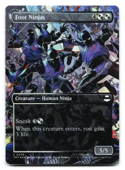 Foot Ninjas (Borderless) #209 Teenage Mutant Ninja Turtles Foil - Image 1