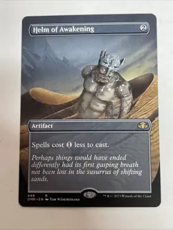 MTG Magic Helm of Awakening Borderless Dominaria Remastered #448 Rare - Image 1