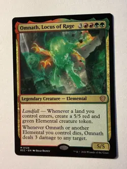Omnath, Locus of Rage [Commander: Lorwyn Eclipsed] Magic MTG ECC 0129 NM - Image 1