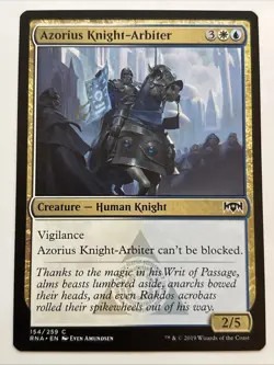 MTG Ravnica Allegiance Azorius Knight-Arbiter 154/259 NM - Image 1