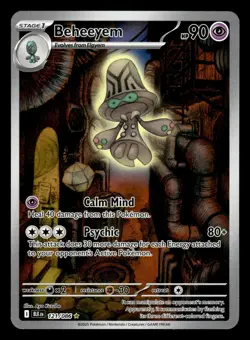 Beheeyem 121/086 Illustration Rare Black Bolt Pokemon Card - Image 1