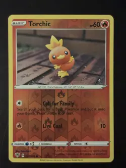 Pokemon Torchic Darkness Ablaze Reverse Holo 022/189 Basic 60 HP Common - Image 1