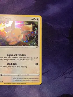 Eevee Black Star Promo Cosmo Holo SWSH118 Sword & Shield Pokemon Cards NM - Image 3
