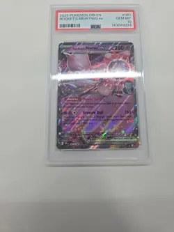 PSA 10 Team Rocket's Mewtwo EX 081/182 Dri En destined Rivals Pokemon 081 - Image 2