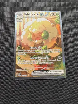 Pokemon TCG Whimsicott ex 165/086 SV: White Flare Illustration Rare Near Mint - Image 2