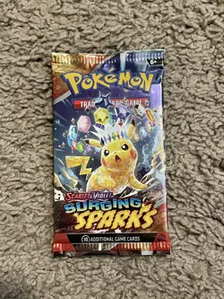 Pokemon Surging Sparks Booster Pack Sealed *Random Art* - Image 1