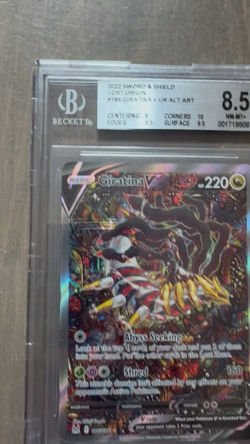 2022 Pokemon GIRATINA V Alternate Art #186 Lost Origin EN Great Subs BGS 8.5 - Image 2