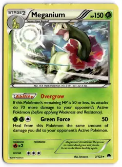 Pokemon TCG Meganium (Cosmos Holo) 003/122 Blister Exclusives Promo DAMAGED - Image 1