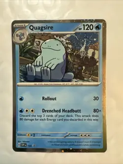 Pokemon - Quagsire SVP 156 - Surging Sparks – Black Star Promo – Cosmos Foil - Image 1