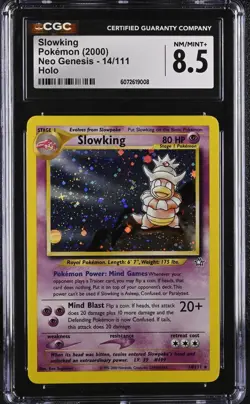 Slowking CGC 8.5 Pokemon 2000, 14/111 Neo Genesis Holo - Image 1