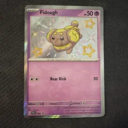 Fidough 069 & Dachsbun 161/091 Paldean Fates Shiny Baby Holo Pokemon NM Promo - Image 2