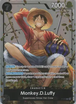 Monkey.D.Luffy (Tin Pack Set Vol. 2) P-075 One Piece Promotion Cards Foil - Image 1