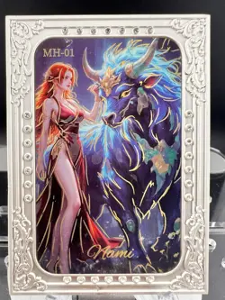 One Piece CCG NAMI Serialized Metal Card From Fuyao numbered # 08/43 - Image 1