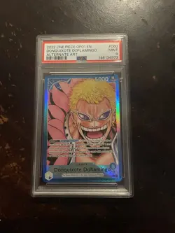 2022 One Piece OP01 En Donquixote Doflamingo Alternate Art PSA - Image 1