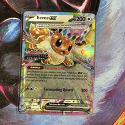 Pokemon Eevee ex SV: Prismatic Evolutions Promo Holo 075/131 200 HP Card - Image 1