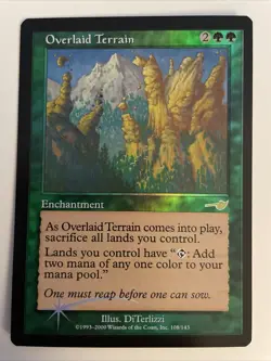 1 NM/MINT Overlaid Terrain ~ Foil ~ Nemesis Magic MTG card - Image 1