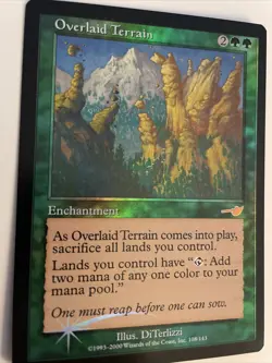 1 NM/MINT Overlaid Terrain ~ Foil ~ Nemesis Magic MTG card - Image 3