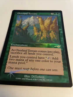 1 NM/MINT Overlaid Terrain ~ Foil ~ Nemesis Magic MTG card - Image 4