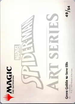 MTG Normal Green Goblin Art Card (/54) S Art Series: Marvel's Spider-Man 49 NM - Image 2
