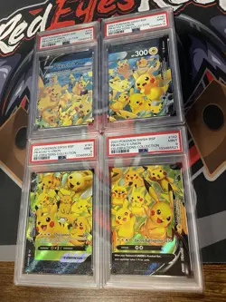 Pikachu V-Union [Set 4] SWSH: Sword & Shield Promo Cards PSA 9 Sequential - Image 1