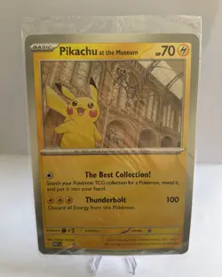 Pokemon x Natural History Museum: Pikachu at the Museum - Promo Card - Sealed - Image 1