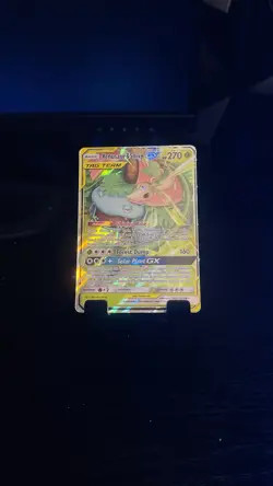 Venusaur & Snivy GX 1/236 Tag Team Ultra Rare Holo Card NM/Mint Condition - Image 1