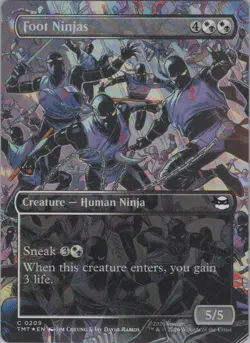 Foil Foot Ninjas (Borderless) C Teenage Mutant Ninja Turtles 209 NM - Image 1