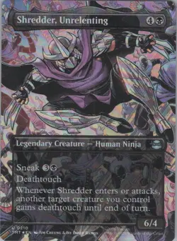 Foil Shredder, Unrelenting (Borderless) U Teenage Mutant Ninja Turtles 210 NM - Image 1