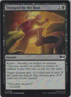 Foil Stomped by the Foot C Teenage Mutant Ninja Turtles 82 NM - Image 1