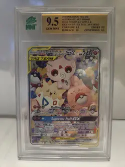 Togepi, Cleffa & Igglybuff GX MNT 9.5 - 143a/236 Tag-Team Pokemon Cosmic Eclipse - Image 2