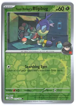 Team Rocket's Blipbug 015/182 SV10: Destined Rivals Reverse Holo NM Pokemon TCG - Image 1