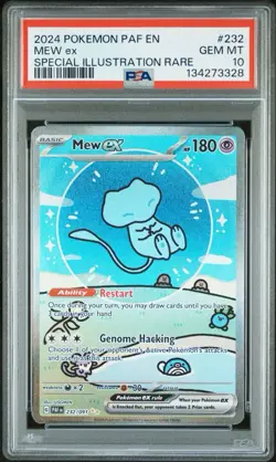 Pokemon Mew EX Bubble Mew PSA 10 Gem Mint 232/091 Sir SV Paldean Fates 2024 - Image 1