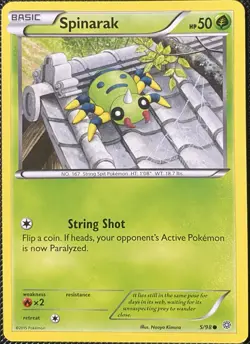 Spinarak 5/98 XY - Ancient Origins Regular - Pokemon Card - Image 1