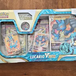 Pokemon TCG Lucario VSTAR Premium Collection Box Factory Sealed - Image 1