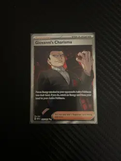 Giovanni's Charisma #197 Pokemon Scarlet & Violet 151 Full Art - Image 1