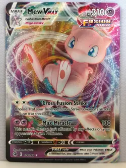 Mew VMAX Ultra Rare 114/264 Holofoil NM Pokemon TCG Fusion Strike - Image 1
