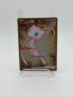 Mew 151 Gold Metal Played Card Good Condition From 151 Ultra Premium Collection - Image 1